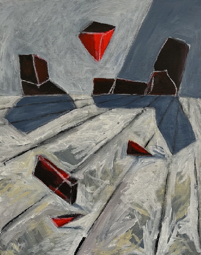 2022-10 Stones in the Landscape V, 50x40