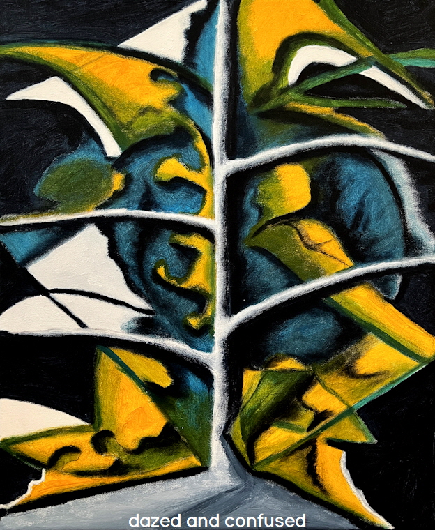 Dazed and Confused, 2025, Acryl auf Leinwand, 60x50 cm